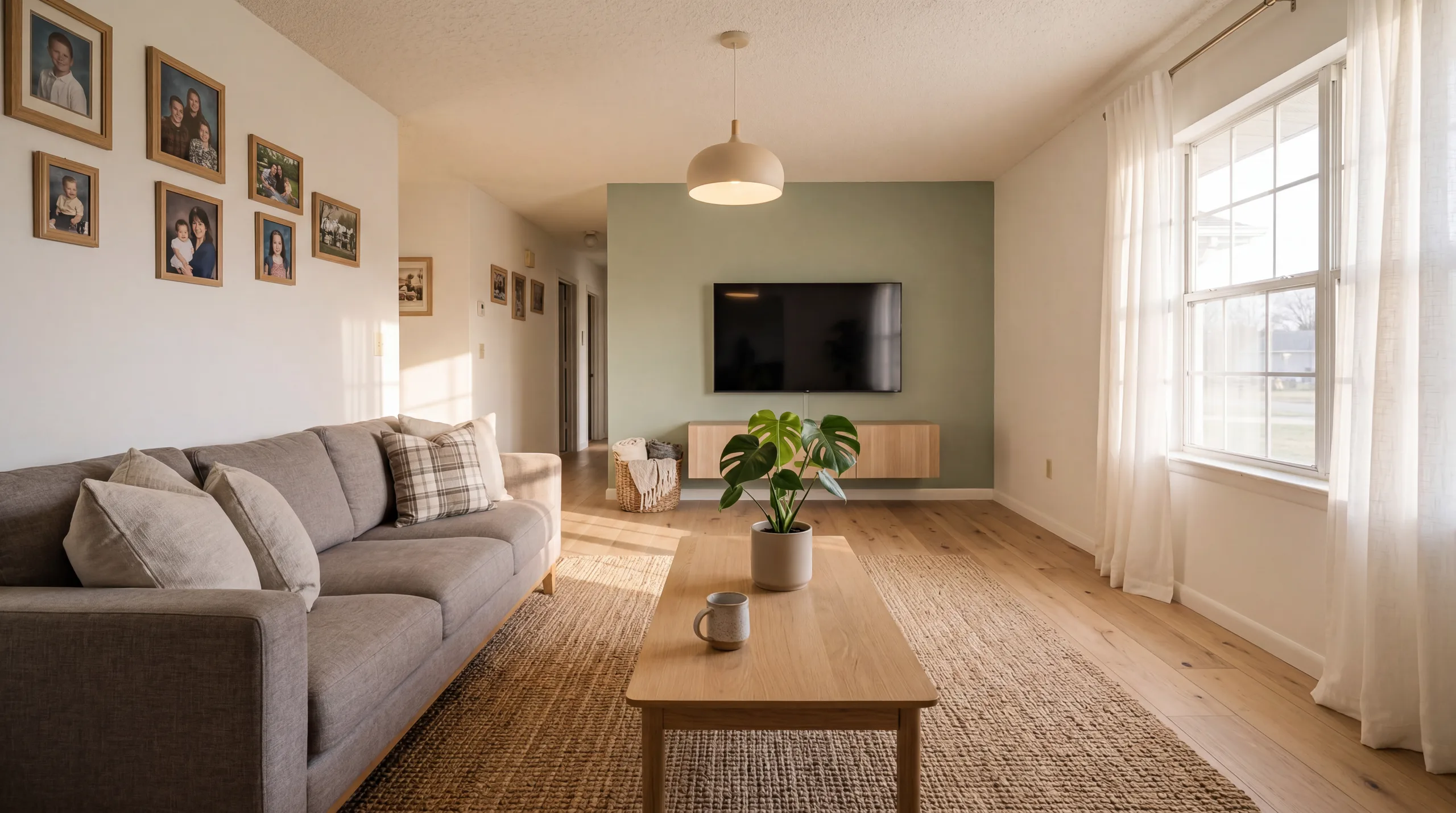 AI interior design result
