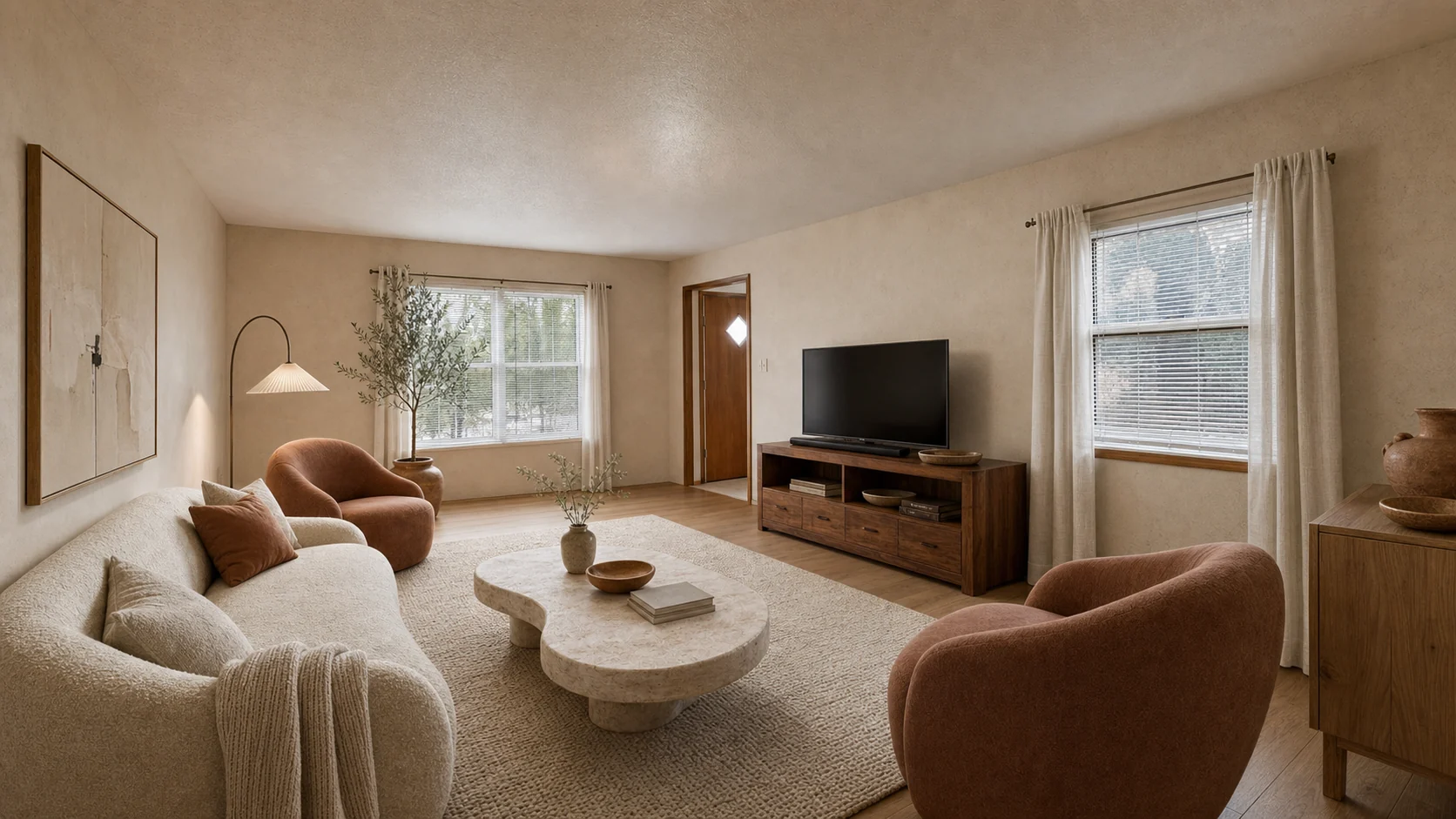 Living room to organic modern after